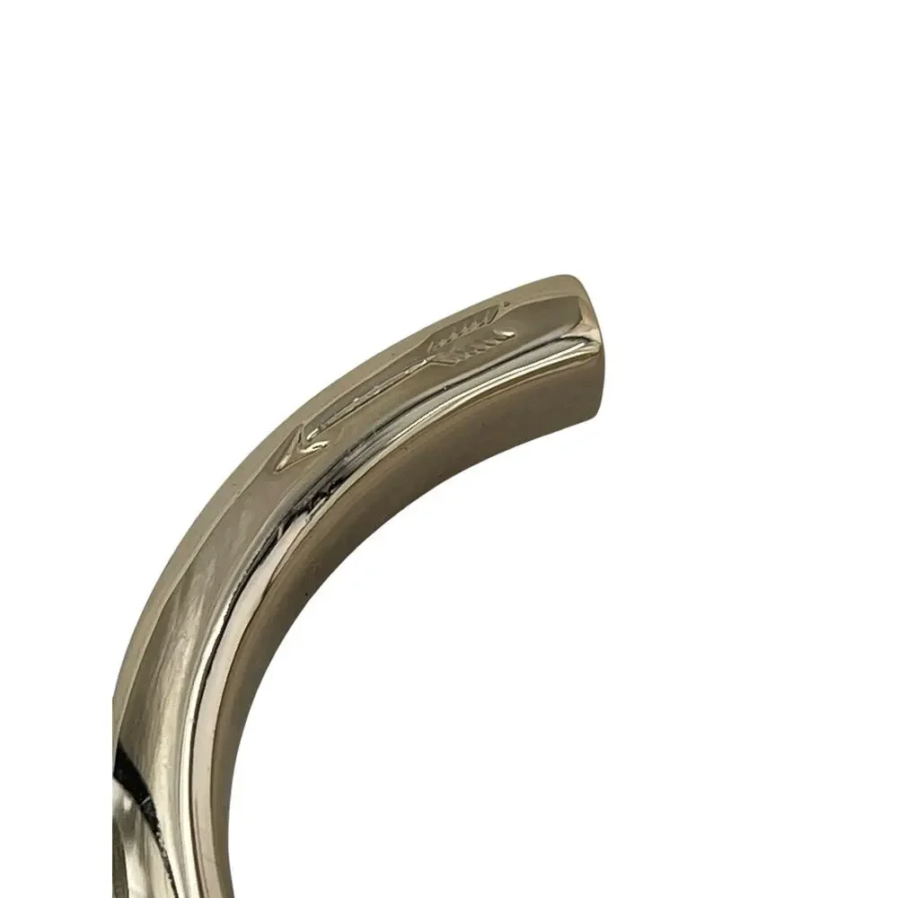 Giles & Brother Le Beau Hex Cuff Bracelet Shiny Gold Size 5
